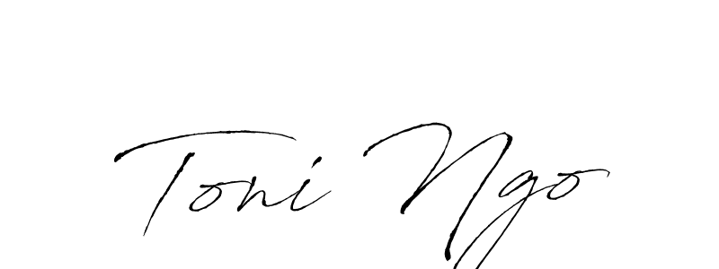 Create a beautiful signature design for name Toni Ngo. With this signature (Antro_Vectra) fonts, you can make a handwritten signature for free. Toni Ngo signature style 6 images and pictures png