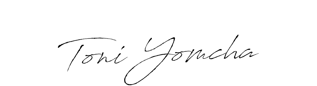 Antro_Vectra is a professional signature style that is perfect for those who want to add a touch of class to their signature. It is also a great choice for those who want to make their signature more unique. Get Toni Yomcha name to fancy signature for free. Toni Yomcha signature style 6 images and pictures png