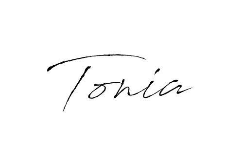 Create a beautiful signature design for name Tonia. With this signature (Antro_Vectra) fonts, you can make a handwritten signature for free. Tonia signature style 6 images and pictures png