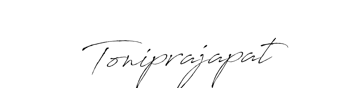 Similarly Antro_Vectra is the best handwritten signature design. Signature creator online .You can use it as an online autograph creator for name Toniprajapat. Toniprajapat signature style 6 images and pictures png