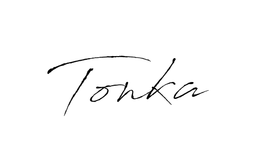 Make a beautiful signature design for name Tonka. With this signature (Antro_Vectra) style, you can create a handwritten signature for free. Tonka signature style 6 images and pictures png