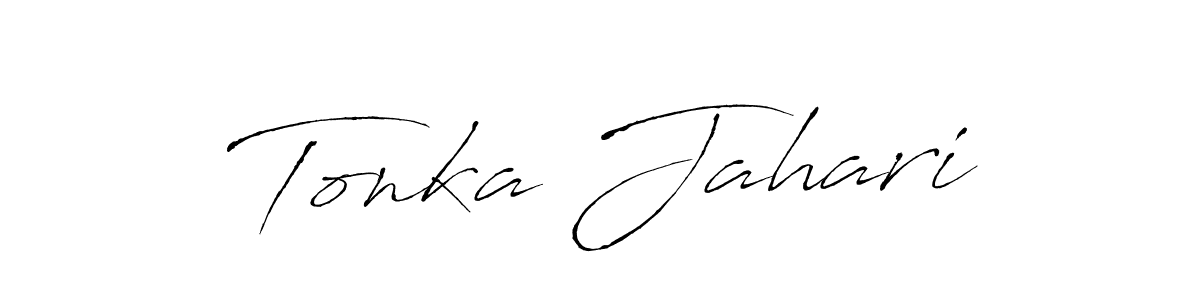 How to Draw Tonka Jahari signature style? Antro_Vectra is a latest design signature styles for name Tonka Jahari. Tonka Jahari signature style 6 images and pictures png