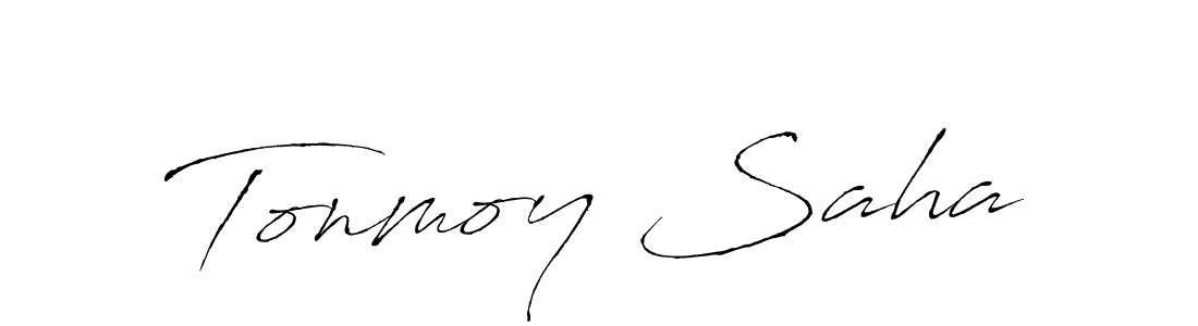 Tonmoy Saha stylish signature style. Best Handwritten Sign (Antro_Vectra) for my name. Handwritten Signature Collection Ideas for my name Tonmoy Saha. Tonmoy Saha signature style 6 images and pictures png