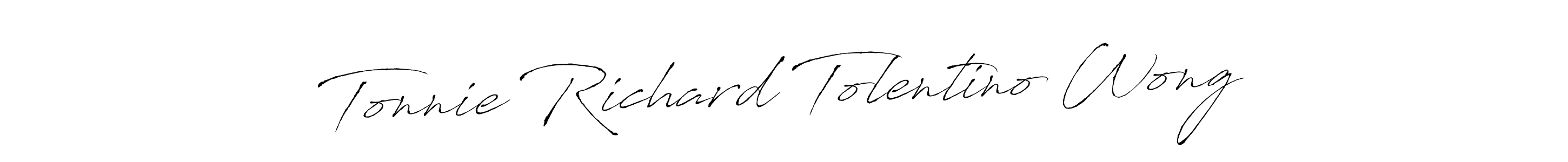 You can use this online signature creator to create a handwritten signature for the name Tonnie Richard Tolentino Wong. This is the best online autograph maker. Tonnie Richard Tolentino Wong signature style 6 images and pictures png