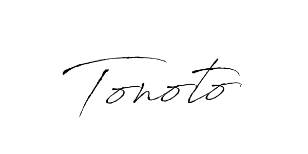 Antro_Vectra is a professional signature style that is perfect for those who want to add a touch of class to their signature. It is also a great choice for those who want to make their signature more unique. Get Tonoto name to fancy signature for free. Tonoto signature style 6 images and pictures png