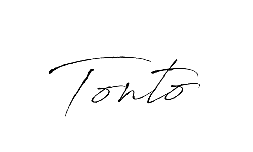 Make a beautiful signature design for name Tonto. With this signature (Antro_Vectra) style, you can create a handwritten signature for free. Tonto signature style 6 images and pictures png
