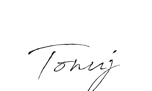 How to Draw Tonuj signature style? Antro_Vectra is a latest design signature styles for name Tonuj. Tonuj signature style 6 images and pictures png