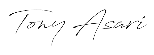 Also we have Tony Asari name is the best signature style. Create professional handwritten signature collection using Antro_Vectra autograph style. Tony Asari signature style 6 images and pictures png