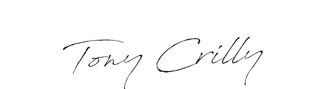 This is the best signature style for the Tony Crilly name. Also you like these signature font (Antro_Vectra). Mix name signature. Tony Crilly signature style 6 images and pictures png