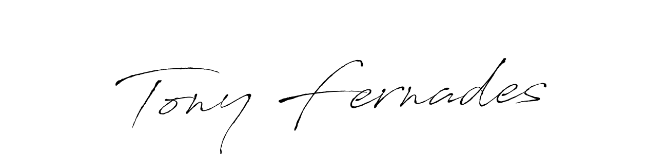 Create a beautiful signature design for name Tony Fernades. With this signature (Antro_Vectra) fonts, you can make a handwritten signature for free. Tony Fernades signature style 6 images and pictures png