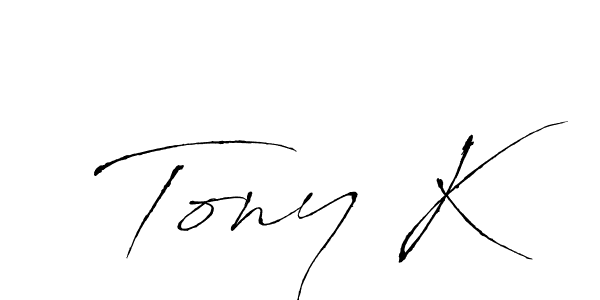 You can use this online signature creator to create a handwritten signature for the name Tony K. This is the best online autograph maker. Tony K signature style 6 images and pictures png