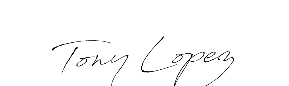 You should practise on your own different ways (Antro_Vectra) to write your name (Tony Lopez) in signature. don't let someone else do it for you. Tony Lopez signature style 6 images and pictures png