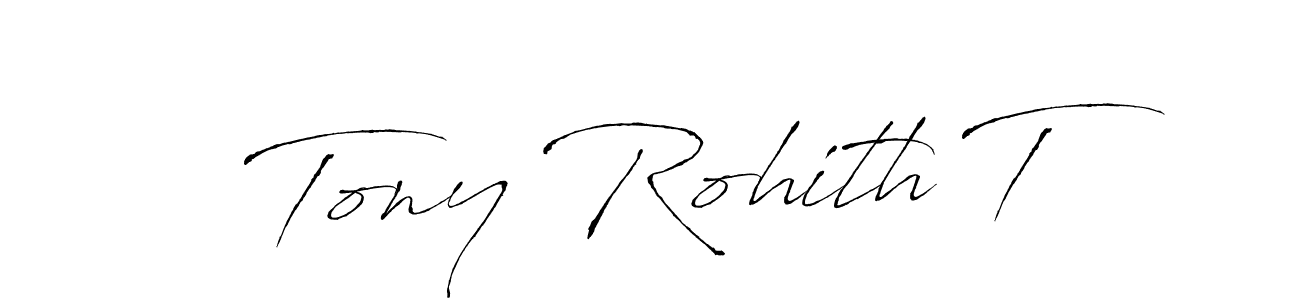 Create a beautiful signature design for name Tony Rohith T. With this signature (Antro_Vectra) fonts, you can make a handwritten signature for free. Tony Rohith T signature style 6 images and pictures png