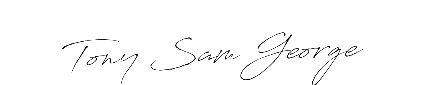 Similarly Antro_Vectra is the best handwritten signature design. Signature creator online .You can use it as an online autograph creator for name Tony Sam George. Tony Sam George signature style 6 images and pictures png