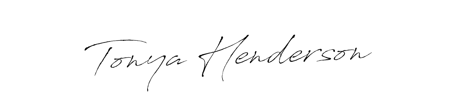 Create a beautiful signature design for name Tonya Henderson. With this signature (Antro_Vectra) fonts, you can make a handwritten signature for free. Tonya Henderson signature style 6 images and pictures png