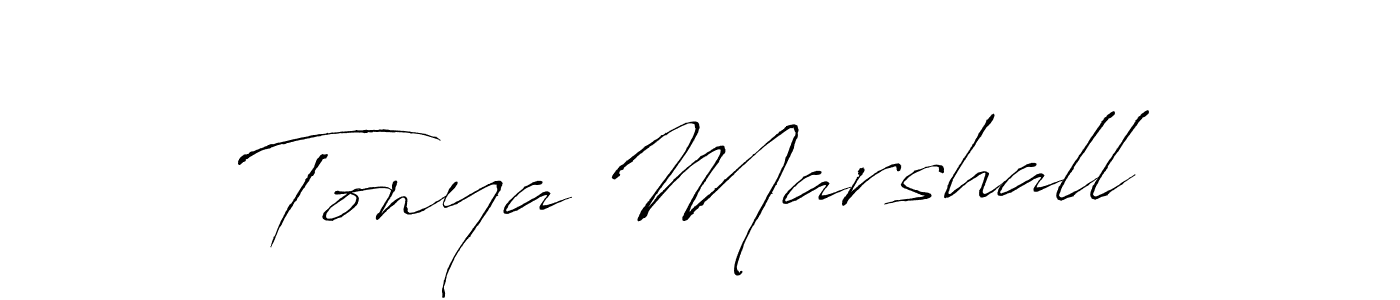 Design your own signature with our free online signature maker. With this signature software, you can create a handwritten (Antro_Vectra) signature for name Tonya Marshall. Tonya Marshall signature style 6 images and pictures png