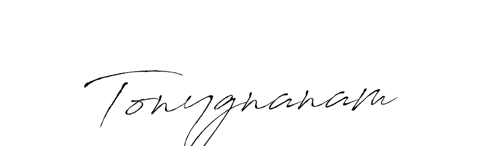 The best way (Antro_Vectra) to make a short signature is to pick only two or three words in your name. The name Tonygnanam include a total of six letters. For converting this name. Tonygnanam signature style 6 images and pictures png