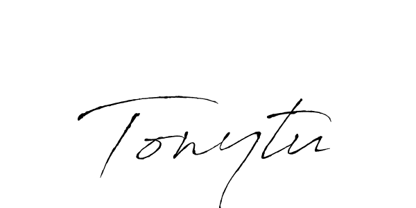How to make Tonytu signature? Antro_Vectra is a professional autograph style. Create handwritten signature for Tonytu name. Tonytu signature style 6 images and pictures png
