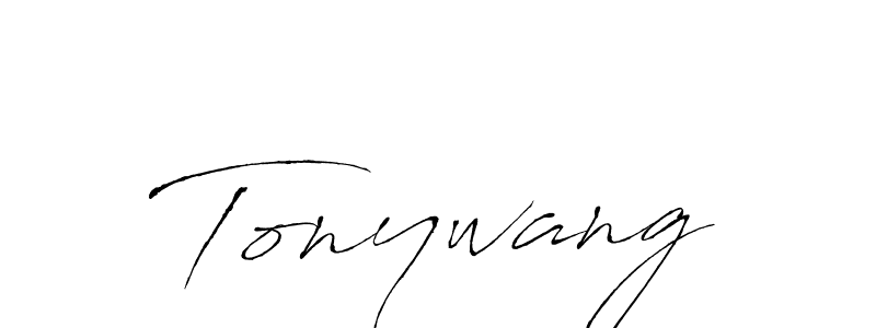 Design your own signature with our free online signature maker. With this signature software, you can create a handwritten (Antro_Vectra) signature for name Tonywang. Tonywang signature style 6 images and pictures png