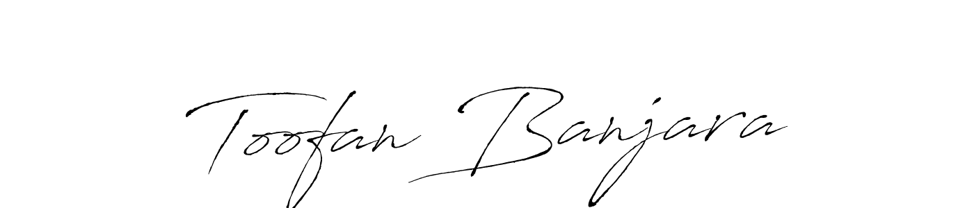 Antro_Vectra is a professional signature style that is perfect for those who want to add a touch of class to their signature. It is also a great choice for those who want to make their signature more unique. Get Toofan Banjara name to fancy signature for free. Toofan Banjara signature style 6 images and pictures png