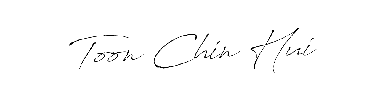 Make a beautiful signature design for name Toon Chin Hui. With this signature (Antro_Vectra) style, you can create a handwritten signature for free. Toon Chin Hui signature style 6 images and pictures png