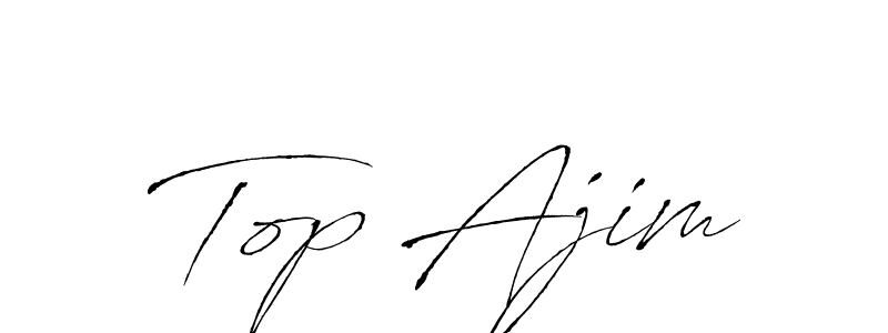 The best way (Antro_Vectra) to make a short signature is to pick only two or three words in your name. The name Top Ajim include a total of six letters. For converting this name. Top Ajim signature style 6 images and pictures png