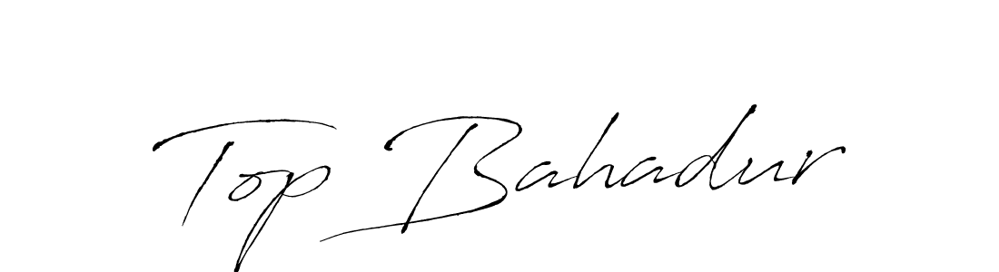 Create a beautiful signature design for name Top Bahadur. With this signature (Antro_Vectra) fonts, you can make a handwritten signature for free. Top Bahadur signature style 6 images and pictures png