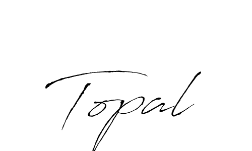 How to make Topal signature? Antro_Vectra is a professional autograph style. Create handwritten signature for Topal name. Topal signature style 6 images and pictures png