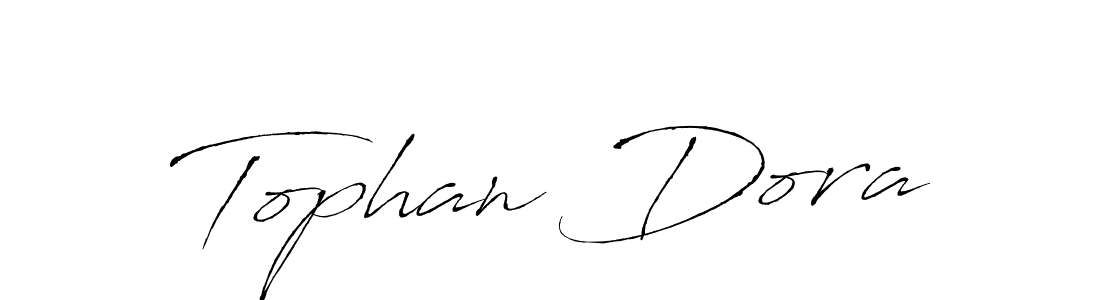 Similarly Antro_Vectra is the best handwritten signature design. Signature creator online .You can use it as an online autograph creator for name Tophan Dora. Tophan Dora signature style 6 images and pictures png