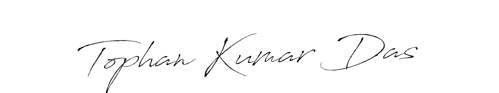 You should practise on your own different ways (Antro_Vectra) to write your name (Tophan Kumar Das) in signature. don't let someone else do it for you. Tophan Kumar Das signature style 6 images and pictures png