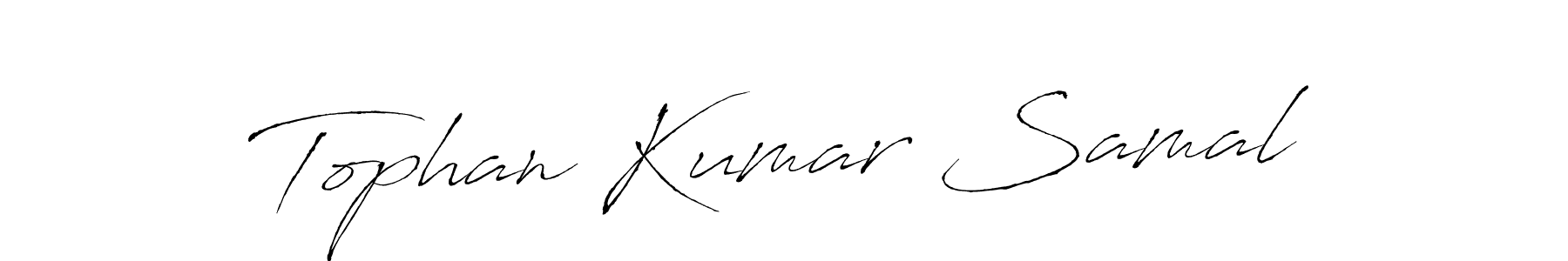 You should practise on your own different ways (Antro_Vectra) to write your name (Tophan Kumar Samal) in signature. don't let someone else do it for you. Tophan Kumar Samal signature style 6 images and pictures png