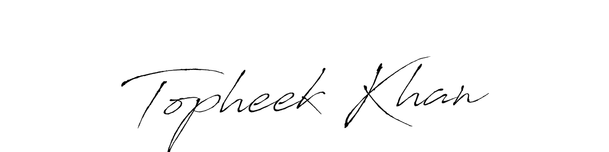 Use a signature maker to create a handwritten signature online. With this signature software, you can design (Antro_Vectra) your own signature for name Topheek Khan. Topheek Khan signature style 6 images and pictures png