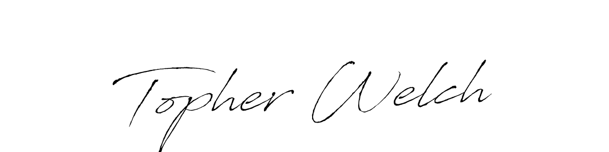 The best way (Antro_Vectra) to make a short signature is to pick only two or three words in your name. The name Topher Welch include a total of six letters. For converting this name. Topher Welch signature style 6 images and pictures png