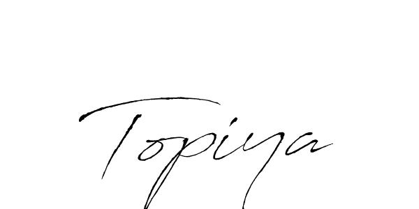 Make a beautiful signature design for name Topiya. With this signature (Antro_Vectra) style, you can create a handwritten signature for free. Topiya signature style 6 images and pictures png