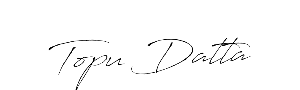 It looks lik you need a new signature style for name Topu Datta. Design unique handwritten (Antro_Vectra) signature with our free signature maker in just a few clicks. Topu Datta signature style 6 images and pictures png