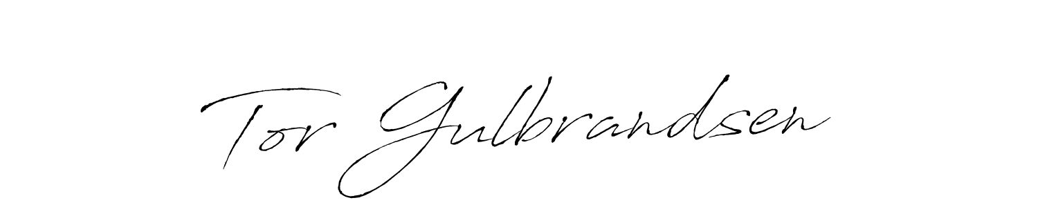 Design your own signature with our free online signature maker. With this signature software, you can create a handwritten (Antro_Vectra) signature for name Tor Gulbrandsen. Tor Gulbrandsen signature style 6 images and pictures png