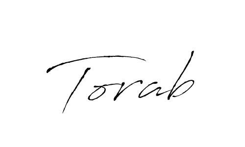 Design your own signature with our free online signature maker. With this signature software, you can create a handwritten (Antro_Vectra) signature for name Torab. Torab signature style 6 images and pictures png