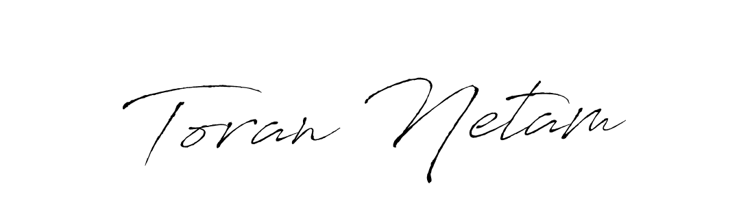 Similarly Antro_Vectra is the best handwritten signature design. Signature creator online .You can use it as an online autograph creator for name Toran Netam. Toran Netam signature style 6 images and pictures png