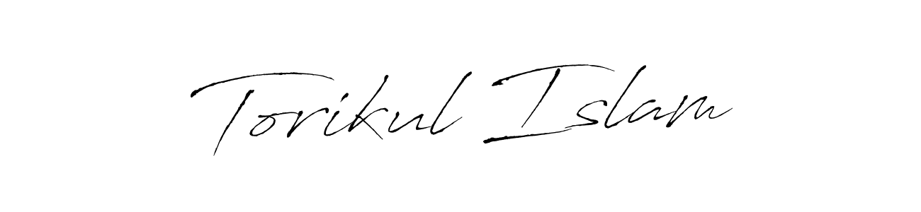 How to make Torikul Islam name signature. Use Antro_Vectra style for creating short signs online. This is the latest handwritten sign. Torikul Islam signature style 6 images and pictures png