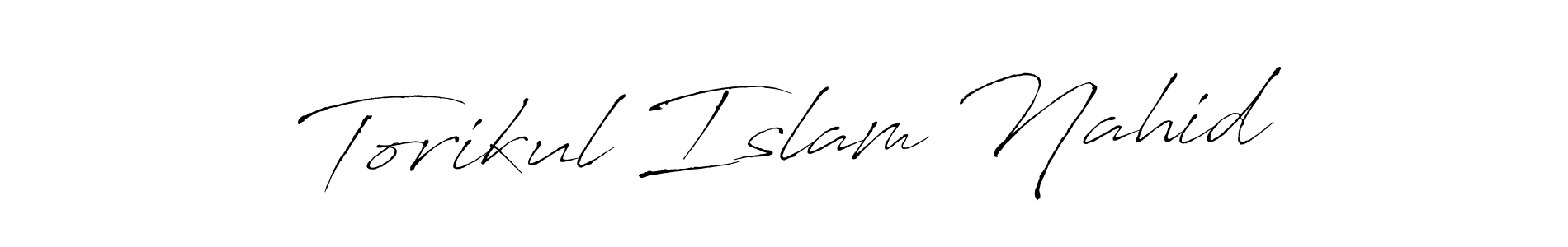 Torikul Islam Nahid stylish signature style. Best Handwritten Sign (Antro_Vectra) for my name. Handwritten Signature Collection Ideas for my name Torikul Islam Nahid. Torikul Islam Nahid signature style 6 images and pictures png
