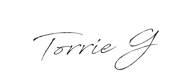 It looks lik you need a new signature style for name Torrie G. Design unique handwritten (Antro_Vectra) signature with our free signature maker in just a few clicks. Torrie G signature style 6 images and pictures png