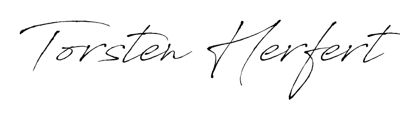A classic penmanship look for Torsten Herfert. The Antro_Vectra font brings timeless elegance and confidence to every signed document. Torsten Herfert signature style 6 images and pictures png
