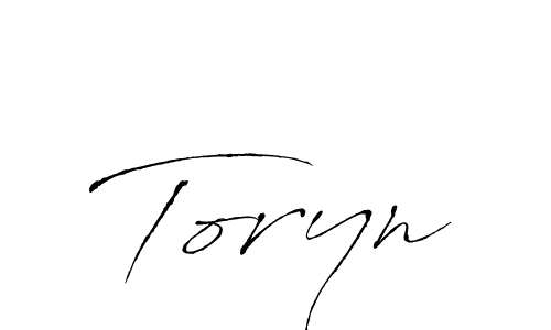 Toryn stylish signature style. Best Handwritten Sign (Antro_Vectra) for my name. Handwritten Signature Collection Ideas for my name Toryn. Toryn signature style 6 images and pictures png