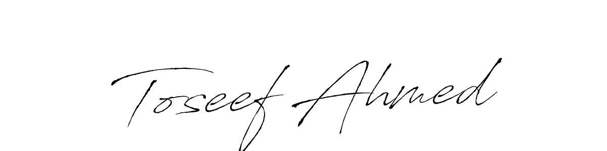 Use a signature maker to create a handwritten signature online. With this signature software, you can design (Antro_Vectra) your own signature for name Toseef Ahmed. Toseef Ahmed signature style 6 images and pictures png