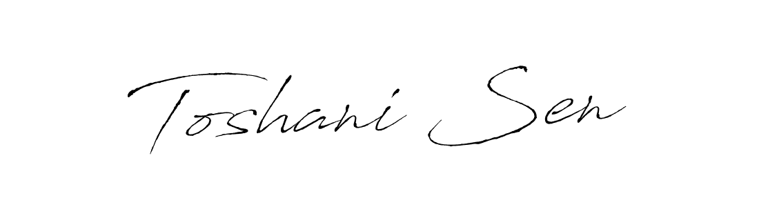 How to make Toshani Sen signature? Antro_Vectra is a professional autograph style. Create handwritten signature for Toshani Sen name. Toshani Sen signature style 6 images and pictures png