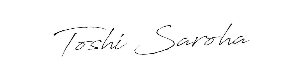 How to make Toshi Saroha name signature. Use Antro_Vectra style for creating short signs online. This is the latest handwritten sign. Toshi Saroha signature style 6 images and pictures png