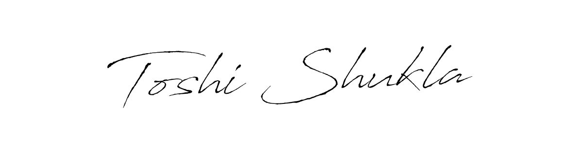 Make a beautiful signature design for name Toshi Shukla. With this signature (Antro_Vectra) style, you can create a handwritten signature for free. Toshi Shukla signature style 6 images and pictures png