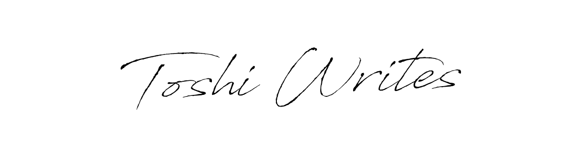 Similarly Antro_Vectra is the best handwritten signature design. Signature creator online .You can use it as an online autograph creator for name Toshi Writes. Toshi Writes signature style 6 images and pictures png