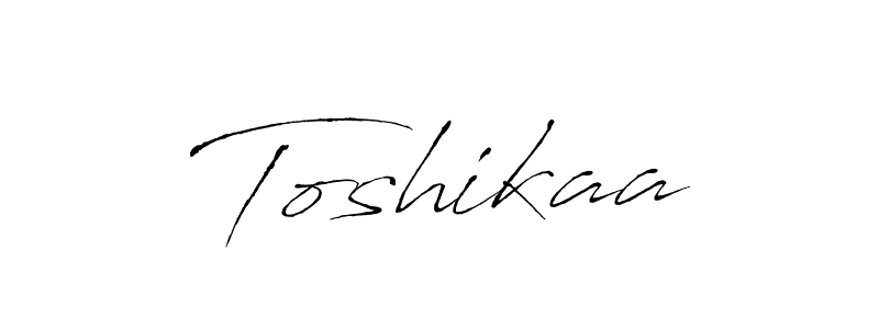 Design your own signature with our free online signature maker. With this signature software, you can create a handwritten (Antro_Vectra) signature for name Toshikaa. Toshikaa signature style 6 images and pictures png