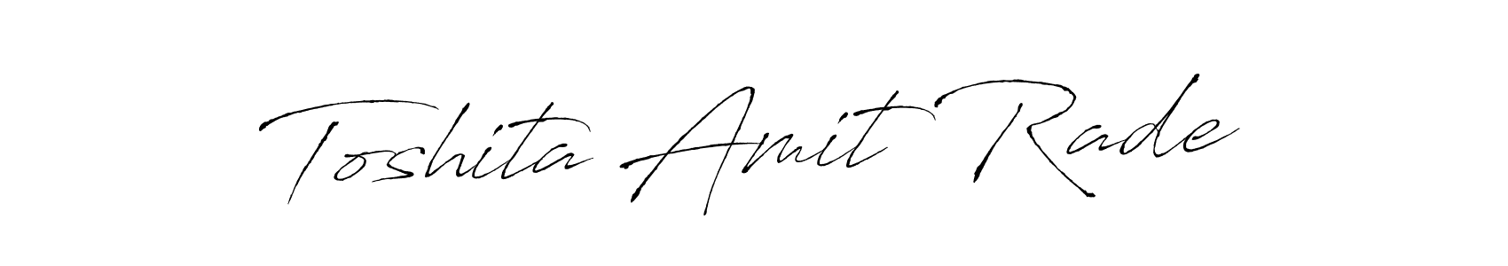 Make a beautiful signature design for name Toshita Amit Rade. Use this online signature maker to create a handwritten signature for free. Toshita Amit Rade signature style 6 images and pictures png